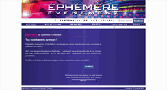 Desktop Screenshot of ephemere-evenement.com