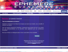 Tablet Screenshot of ephemere-evenement.com